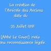 L?ann�e de naissance r�elle de l?Association (1891