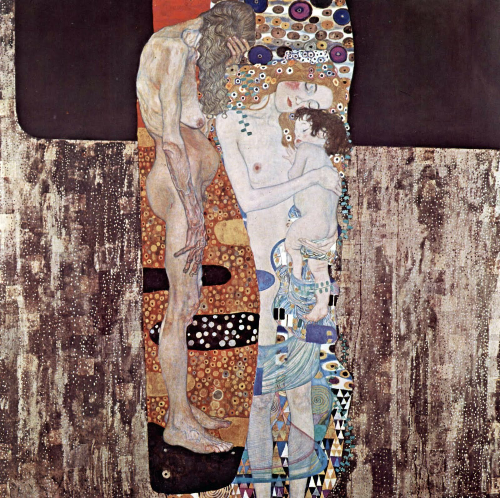 Les Trois Âges de la Femme, 1905, huile sur toile, 180 × 180 cm, Galerie Nationale d'Art Moderne, Rome